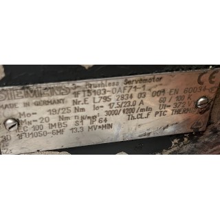 Moteur SIEMENS 1FT5103-0AF71-1